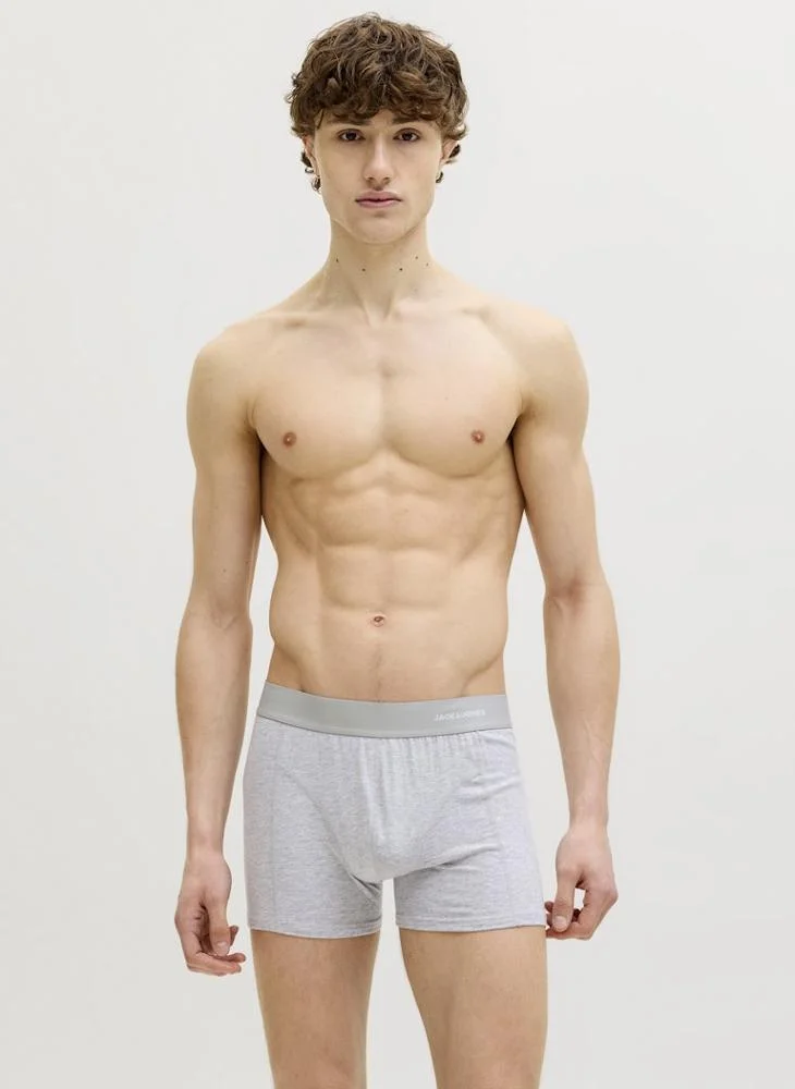 JACK & JONES  3 Pack Of Logo Trunks for Men | Best Price UAE